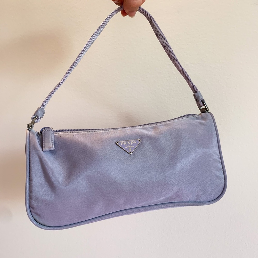 SOLD 💜 Prada Tessuto Nylon Pochette 💜 - Picture 7 of 17